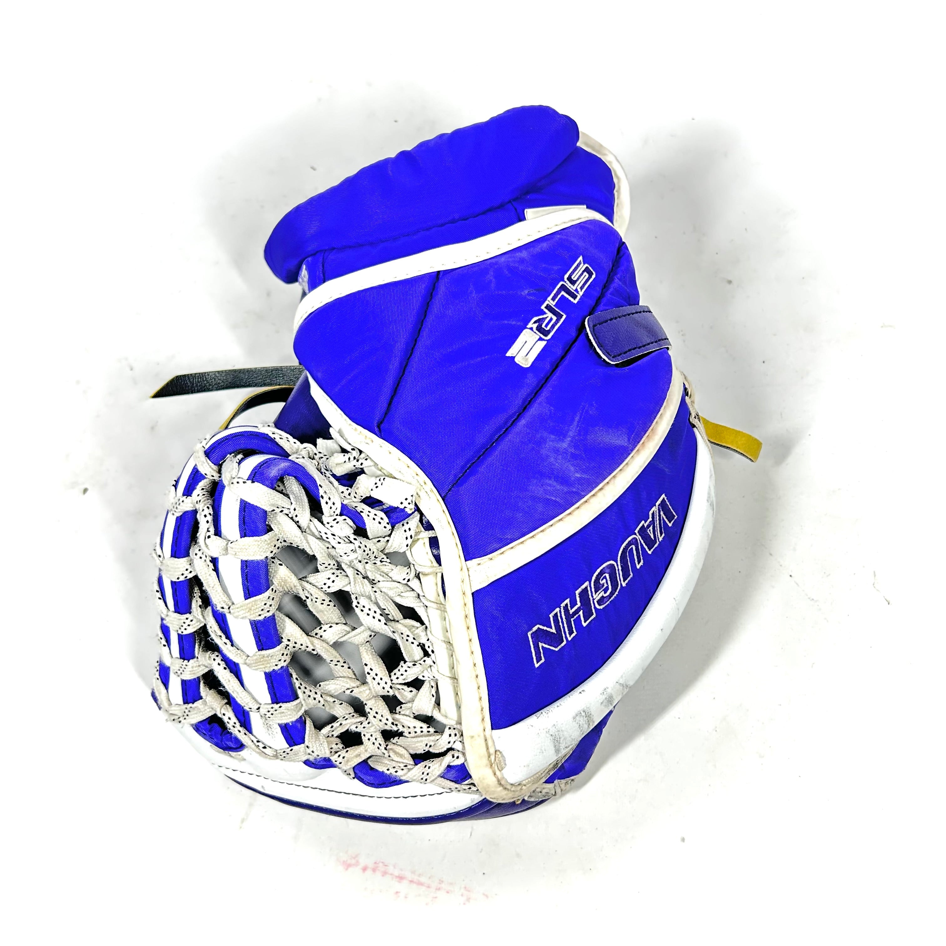 Vaughn SLR2 - Gant de gardien de but Pro Stock d'occasion (violet/blanc)